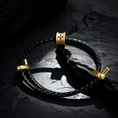 I-load ang larawan sa Gallery viewer, Akashagarbha Infinite Strength Vintage Leather Bracelet