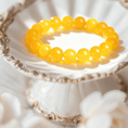 I-load ang larawan sa Gallery viewer, Manjushri Radiant Wisdom&Academic Grow Yellow Agate Bracelet