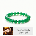 I-load ang larawan sa Gallery viewer, Manjushri Wisdom & Clarity Green Agate Bracelet