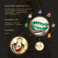 I-load ang larawan sa Gallery viewer, Manjushri Wisdom & Clarity Green Agate Bracelet