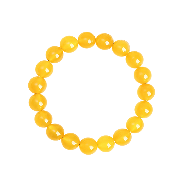 Manjushri Radiant Wisdom&Academic Grow Yellow Agate Bracelet