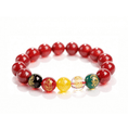 I-load ang larawan sa Gallery viewer, Five Wealth Gods Prosperity Bracelet – Black & Red Agate
