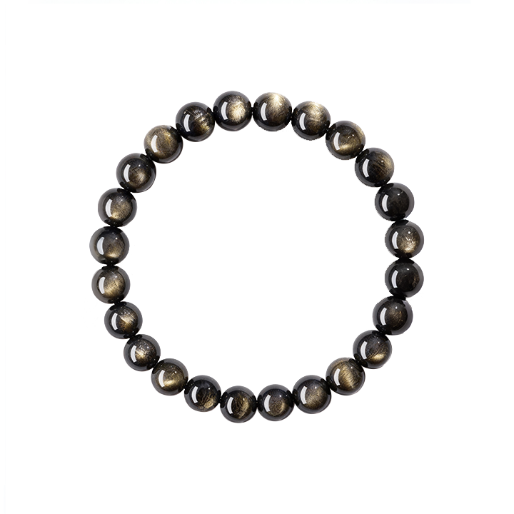 Acalā Vidyārāja Courage & Protection Golden Obsidian Bracelet
