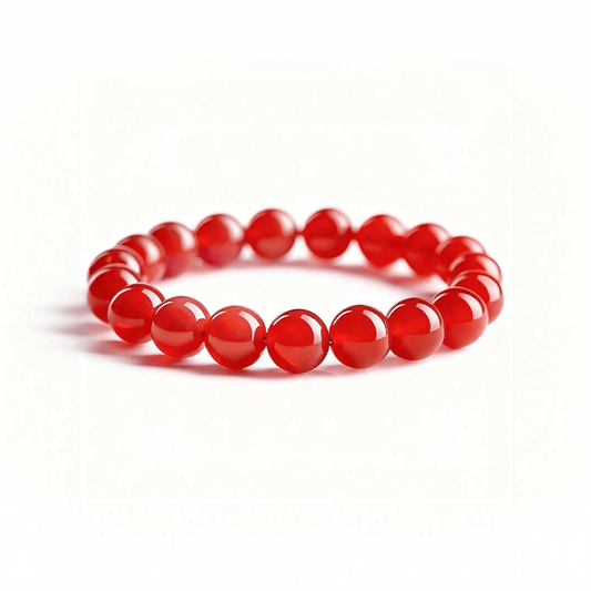 Akashagarbha Infinite Courage Red Agate Bracelet