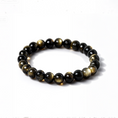 I-load ang larawan sa Gallery viewer, Acalā Vidyārāja Courage & Protection Golden Obsidian Bracelet
