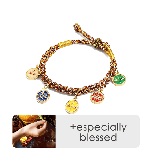 Tibetan Five-Deity Fortune Bracelet