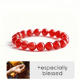 I-load ang larawan sa Gallery viewer, Akashagarbha Infinite Courage Red Agate Bracelet
